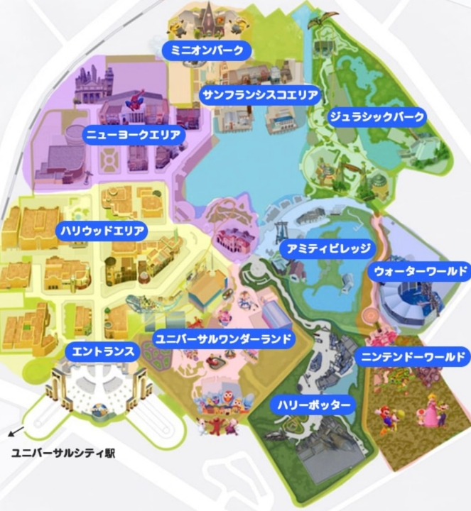 USJ map