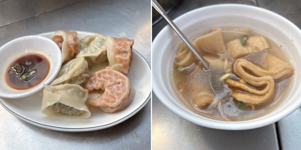 (左):만두(マンドゥ)(右):오뎅(おでん)