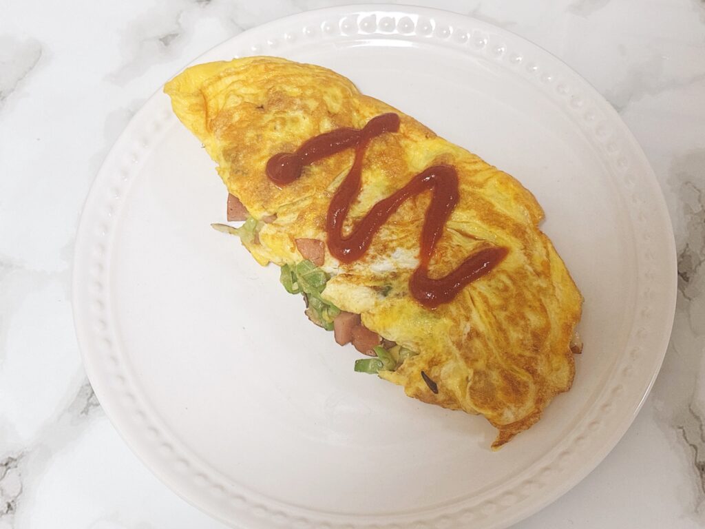 【簡単レシピ】キャベツとウインナーの卵焼き 