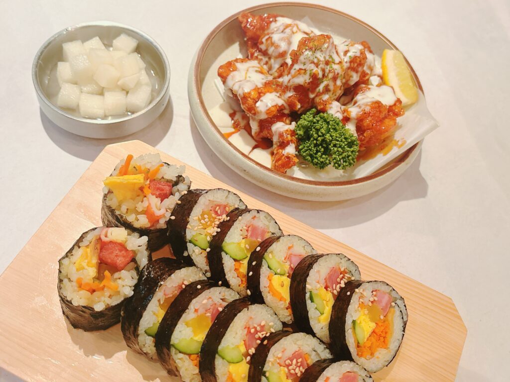 キンパとチキン